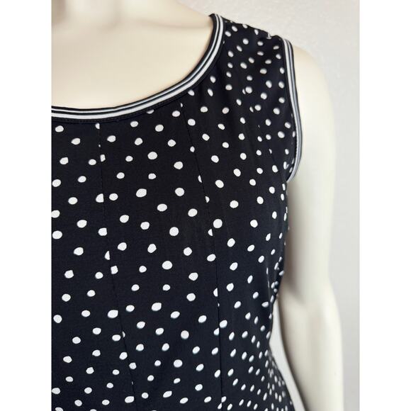 NWT Max Studio polka dot sleeveless dress - Picture 4 of 6